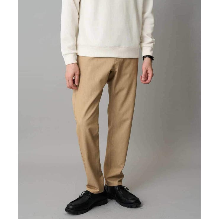 ベージュ | 【イージーケア/洗濯機で洗える】ピケストレッチ5ポケットパンツ | a.v.v【MEN】