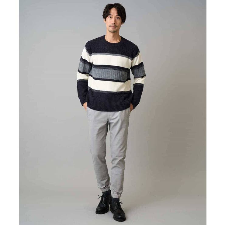 【イージーケア 毛玉になりにくい】スーパーストレッチジョガーパンツ【洗濯機で洗え… | a.v.v【MEN】 | 詳細画像10 