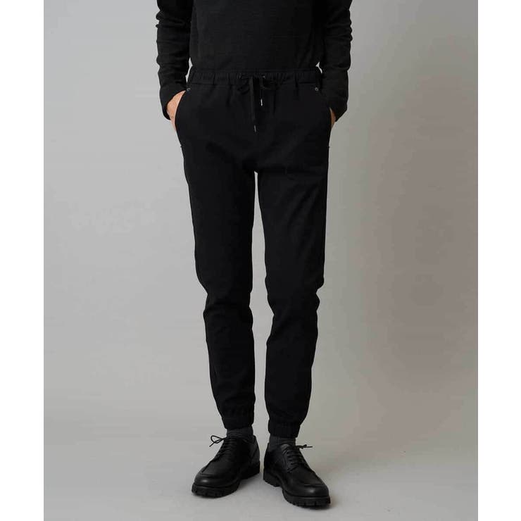 ブラック | 【イージーケア 毛玉になりにくい】スーパーストレッチジョガーパンツ【洗濯機で洗え… | a.v.v【MEN】