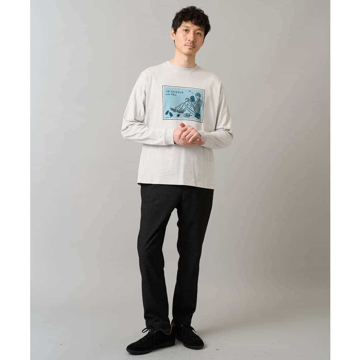 【イージーケア】デニムライクストレッチ裏起毛テーパードパンツ【洗濯機で洗える】〈… | a.v.v【MEN】 | 詳細画像14 