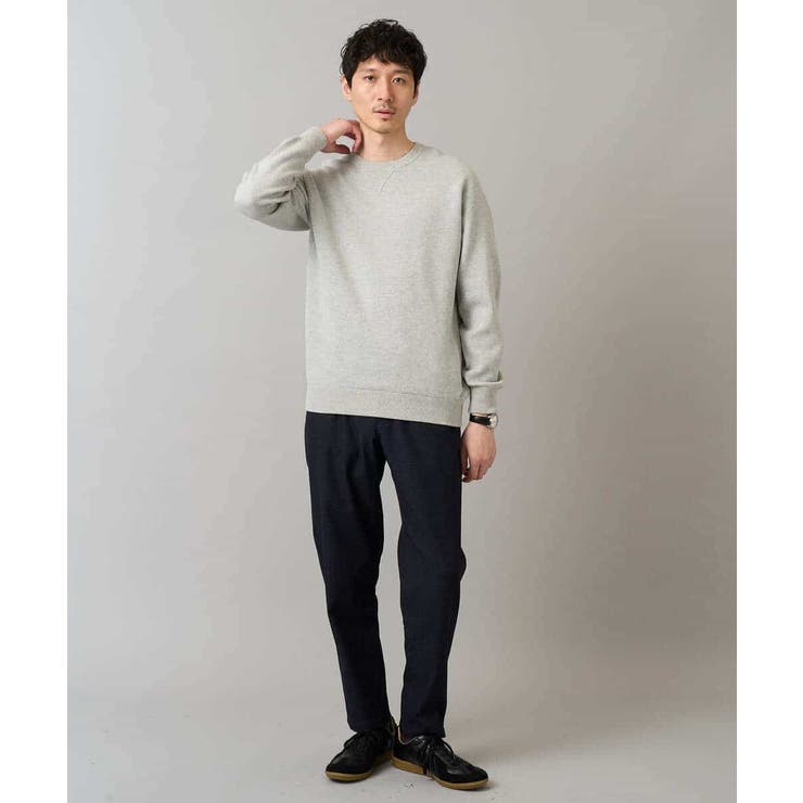 【イージーケア】デニムライクストレッチ裏起毛テーパードパンツ【洗濯機で洗える】〈… | a.v.v【MEN】 | 詳細画像4 