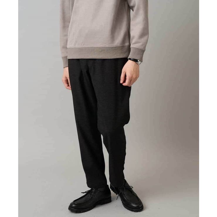 ダークグレー | 【イージーケア】デニムライクストレッチ裏起毛テーパードパンツ【洗濯機で洗える】〈… | a.v.v【MEN】