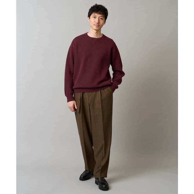 【イージーケア 毛玉になりにくい】ヘリンボーンベルト付イージーワイドスラックス【… | a.v.v【MEN】 | 詳細画像16 