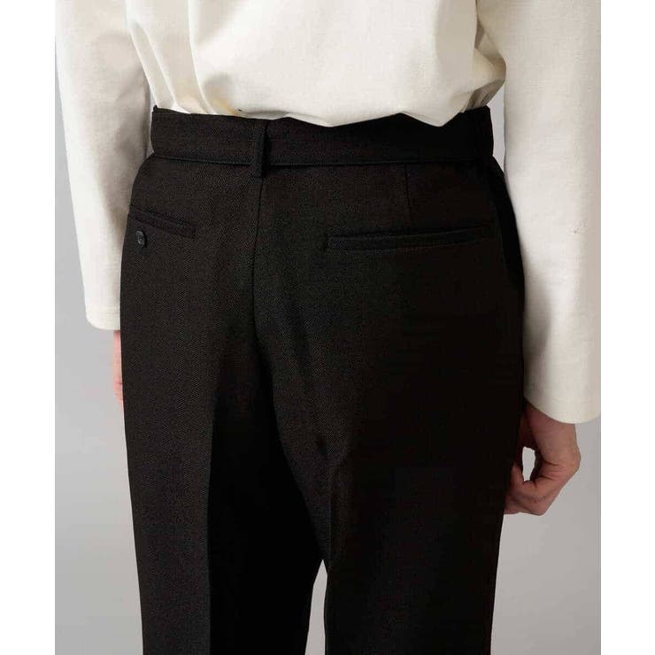 【イージーケア 毛玉になりにくい】ヘリンボーンベルト付イージーワイドスラックス【… | a.v.v【MEN】 | 詳細画像35 