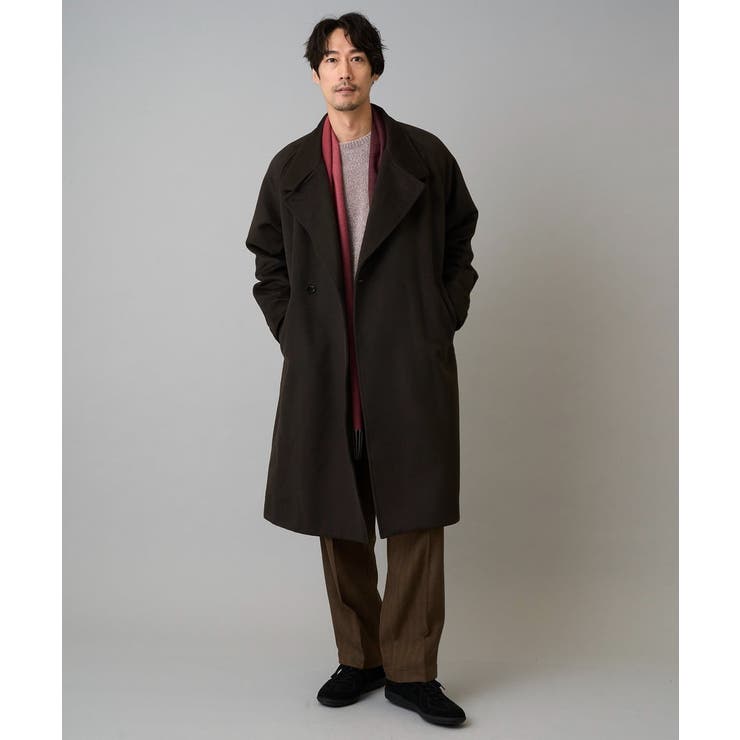 【イージーケア 毛玉になりにくい】ヘリンボーンベルト付イージーワイドスラックス【… | a.v.v【MEN】 | 詳細画像7 