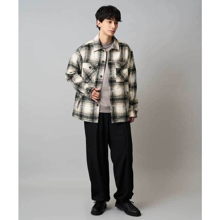 【毛玉になりにくい ストレッチ】ツイルストレッチ切替オーバーパンツ【洗濯機で洗え… | a.v.v【MEN】 | 詳細画像11 