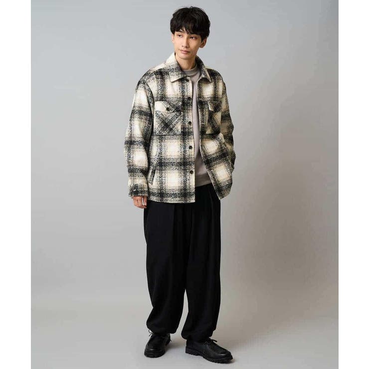 【毛玉になりにくい ストレッチ】ツイルストレッチ切替オーバーパンツ【洗濯機で洗え… | a.v.v【MEN】 | 詳細画像12 