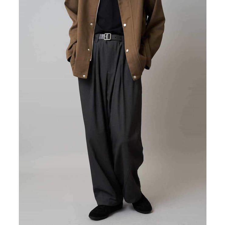 【毛玉になりにくい ストレッチ】ツイルストレッチ切替オーバーパンツ【洗濯機で洗え… | a.v.v【MEN】 | 詳細画像19 