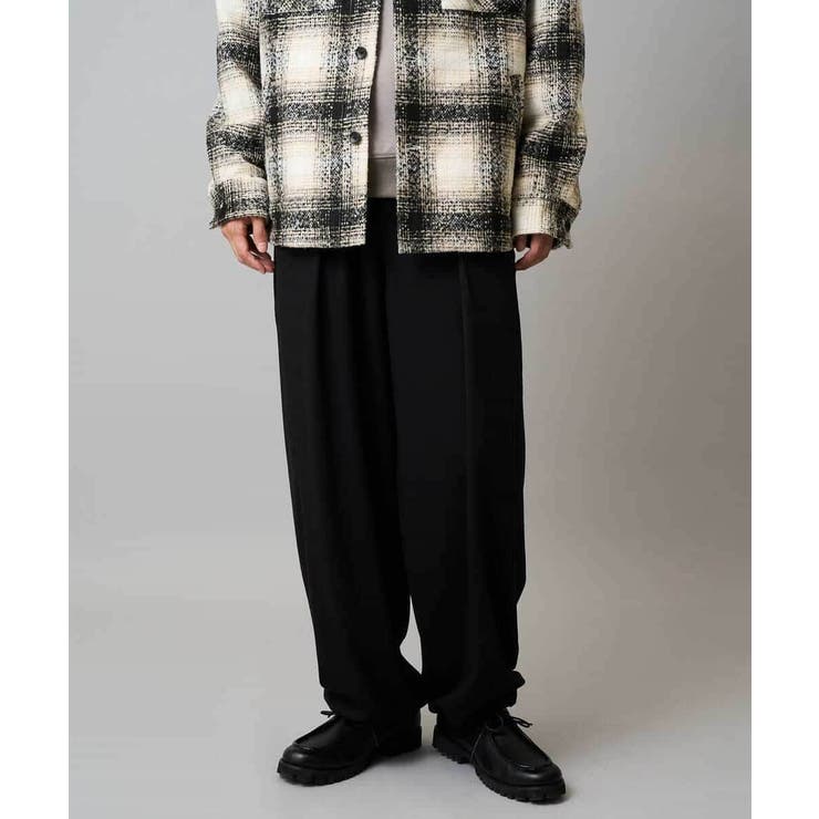 【毛玉になりにくい ストレッチ】ツイルストレッチ切替オーバーパンツ【洗濯機で洗え… | a.v.v【MEN】 | 詳細画像20 