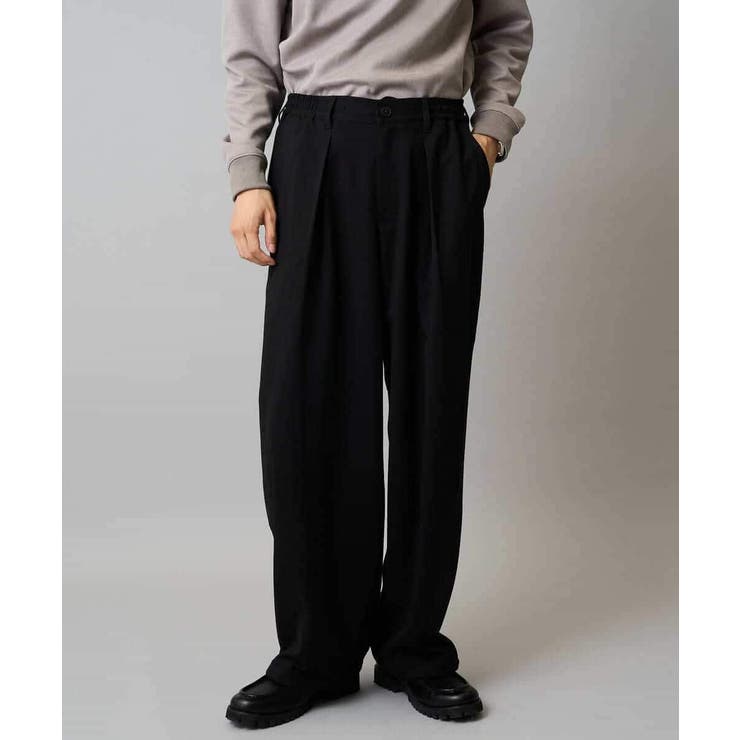 【毛玉になりにくい ストレッチ】ツイルストレッチ切替オーバーパンツ【洗濯機で洗え… | a.v.v【MEN】 | 詳細画像21 