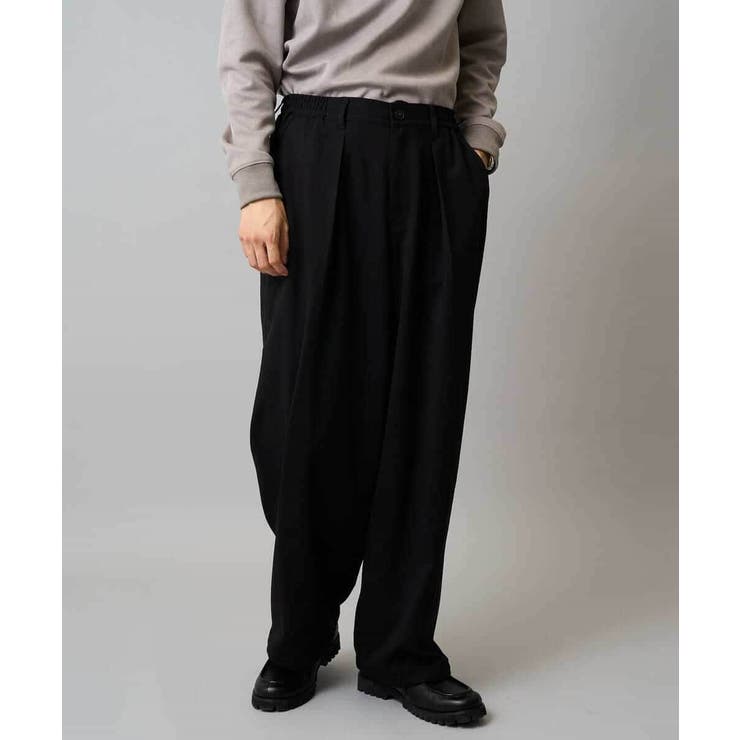 【毛玉になりにくい ストレッチ】ツイルストレッチ切替オーバーパンツ【洗濯機で洗え… | a.v.v【MEN】 | 詳細画像22 