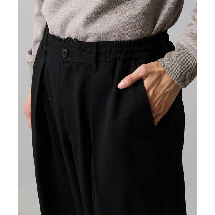 【毛玉になりにくい ストレッチ】ツイルストレッチ切替オーバーパンツ【洗濯機で洗え… | a.v.v【MEN】 | 詳細画像26 