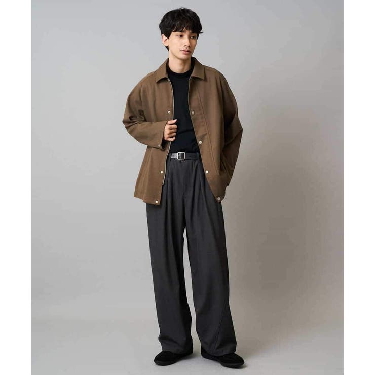 【毛玉になりにくい ストレッチ】ツイルストレッチ切替オーバーパンツ【洗濯機で洗え… | a.v.v【MEN】 | 詳細画像9 