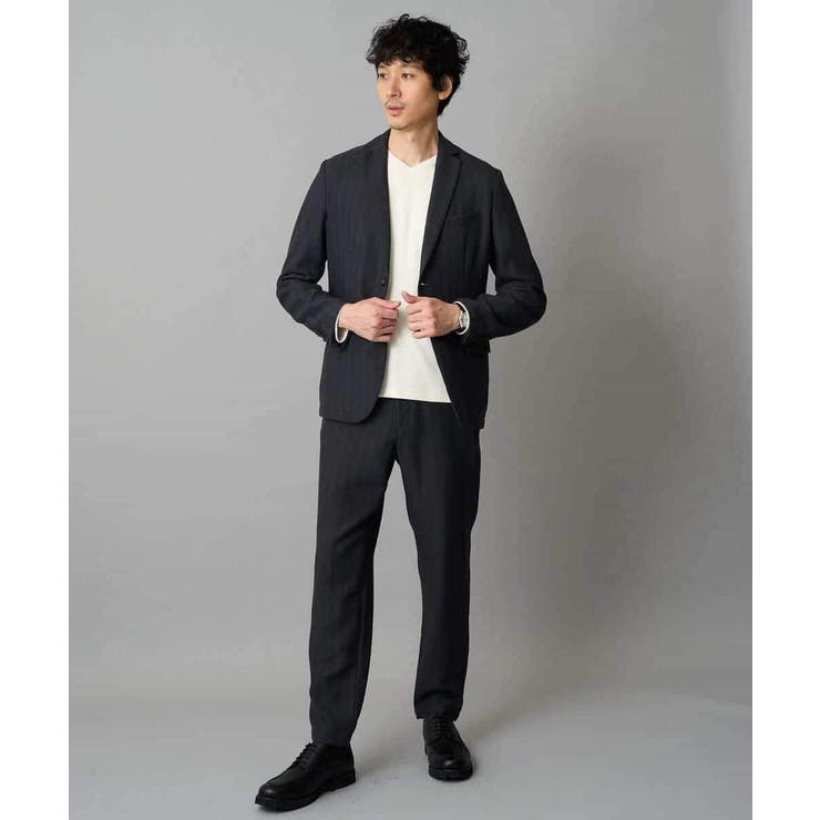 LANATECヘリンボーンセミルーズパンツ | a.v.v【MEN】 | 詳細画像12 