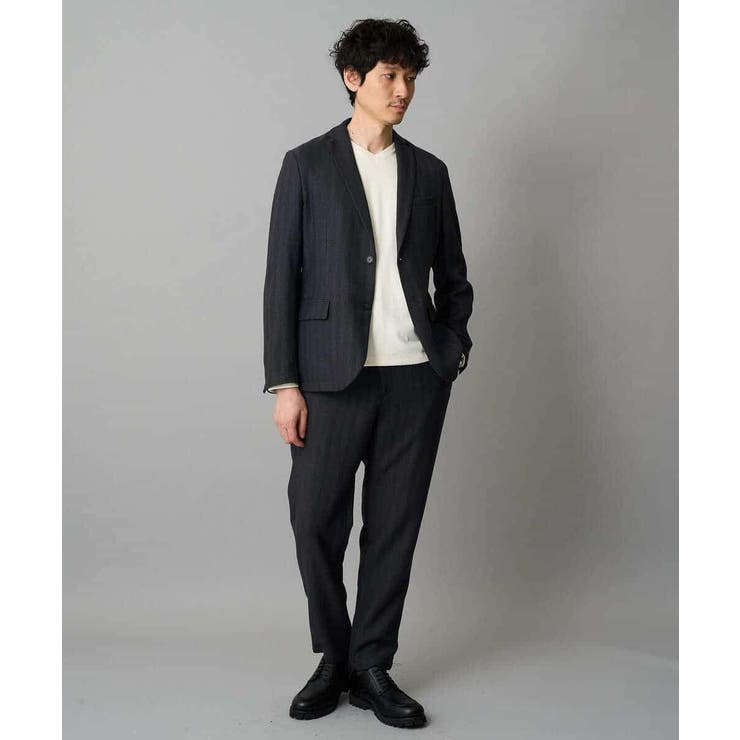 LANATECヘリンボーンセミルーズパンツ | a.v.v【MEN】 | 詳細画像13 