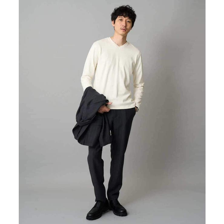 LANATECヘリンボーンセミルーズパンツ | a.v.v【MEN】 | 詳細画像15 