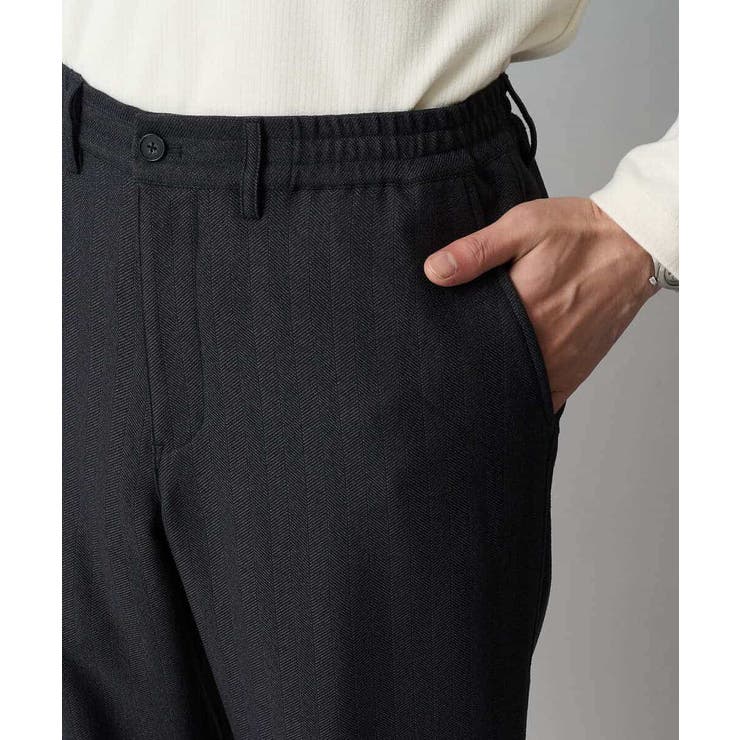 LANATECヘリンボーンセミルーズパンツ | a.v.v【MEN】 | 詳細画像26 