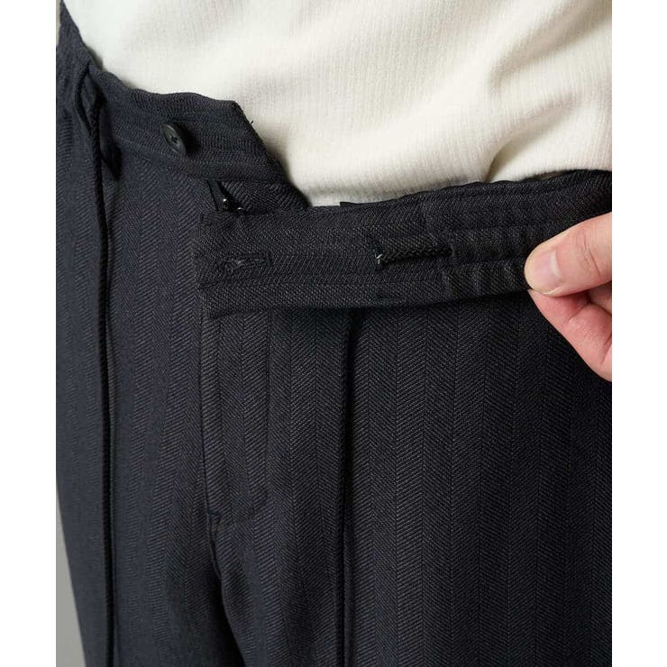 LANATECヘリンボーンセミルーズパンツ | a.v.v【MEN】 | 詳細画像29 