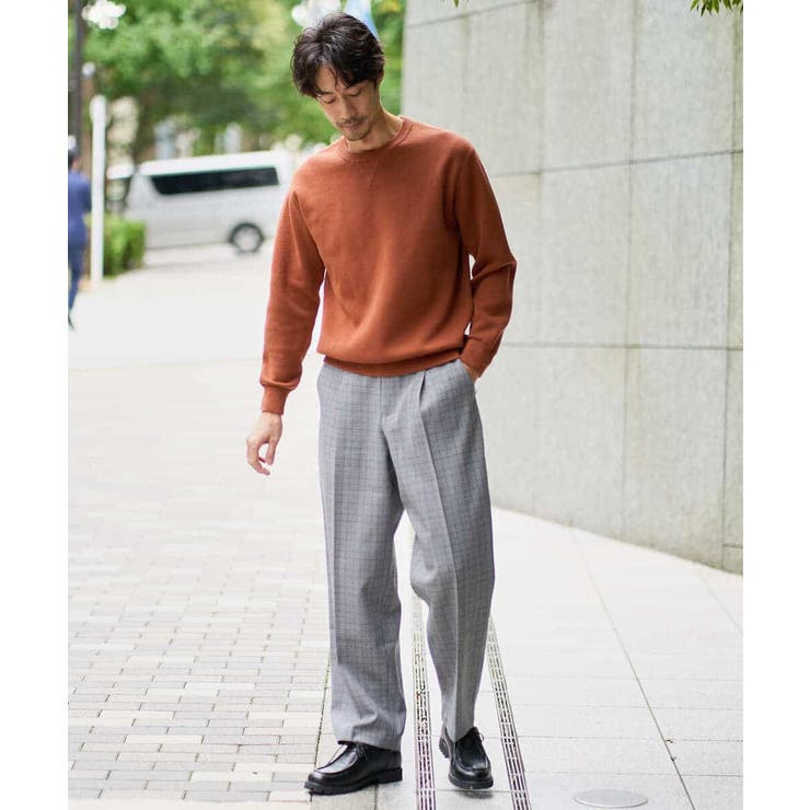 LANATECチェックワンタックワイドイージースラックス | a.v.v【MEN】 | 詳細画像10 