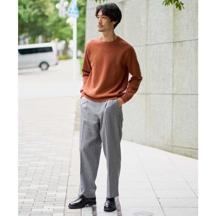 LANATECチェックワンタックワイドイージースラックス | a.v.v【MEN】 | 詳細画像11 