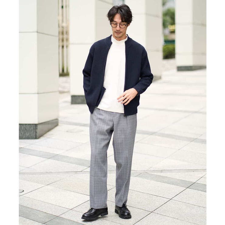 LANATECチェックワンタックワイドイージースラックス | a.v.v【MEN】 | 詳細画像16 