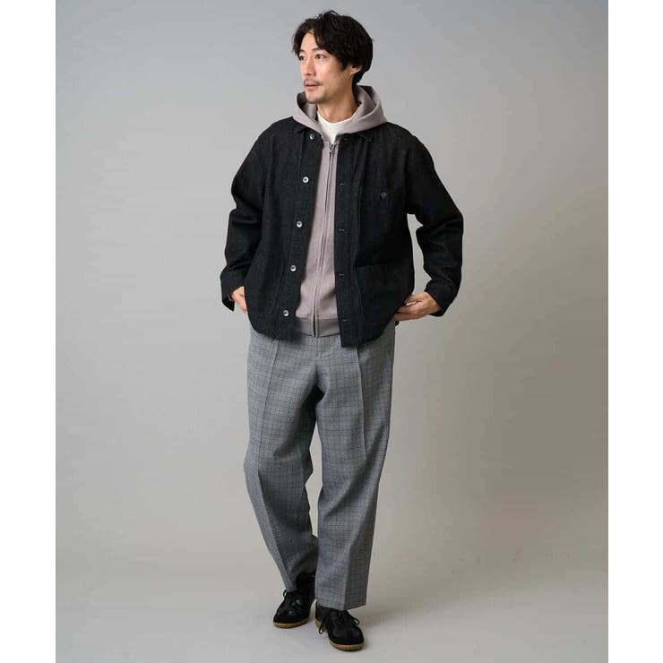 LANATECチェックワンタックワイドイージースラックス | a.v.v【MEN】 | 詳細画像21 