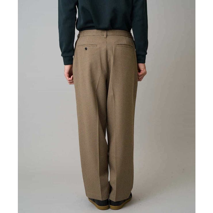 LANATECチェックワンタックワイドイージースラックス | a.v.v【MEN】 | 詳細画像27 