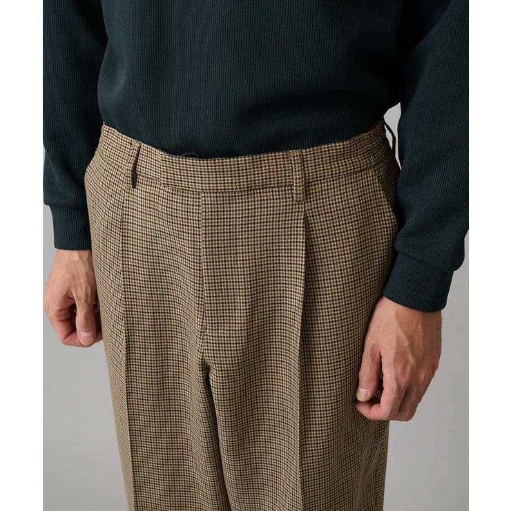 LANATECチェックワンタックワイドイージースラックス | a.v.v【MEN】 | 詳細画像28 