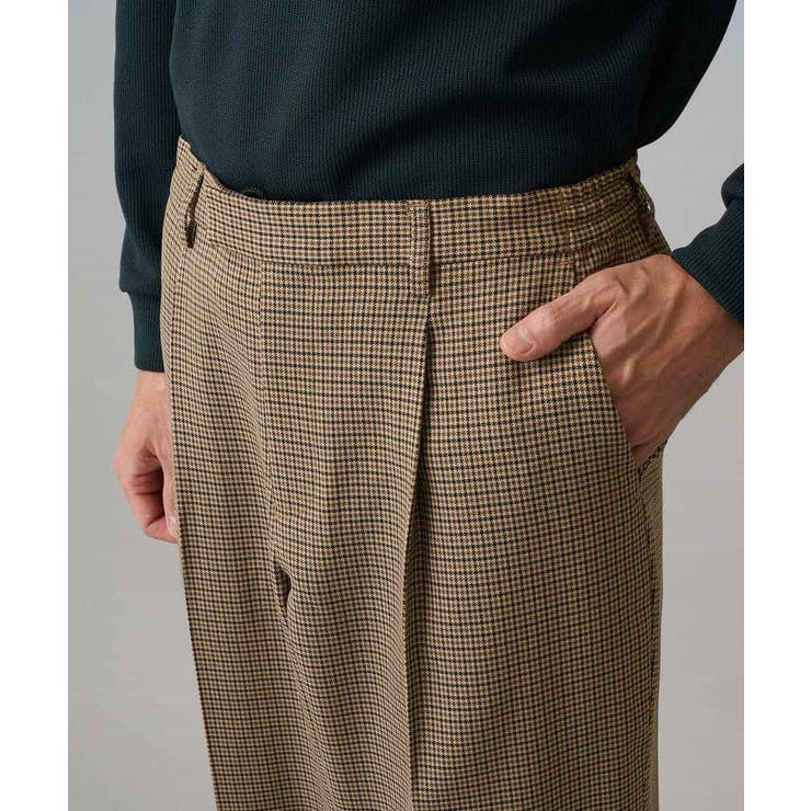 LANATECチェックワンタックワイドイージースラックス | a.v.v【MEN】 | 詳細画像29 