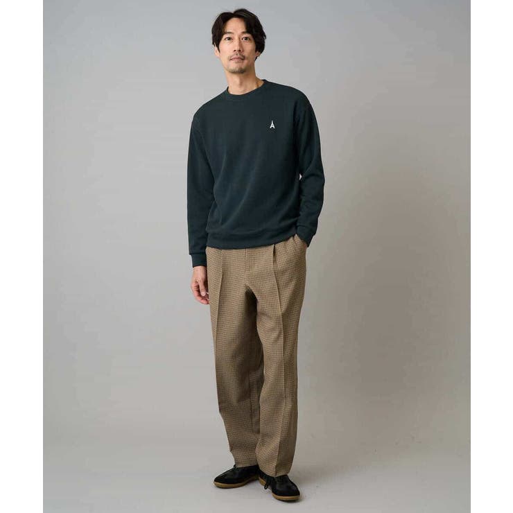 LANATECチェックワンタックワイドイージースラックス | a.v.v【MEN】 | 詳細画像3 