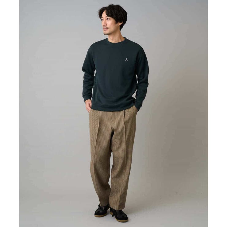 LANATECチェックワンタックワイドイージースラックス | a.v.v【MEN】 | 詳細画像4 