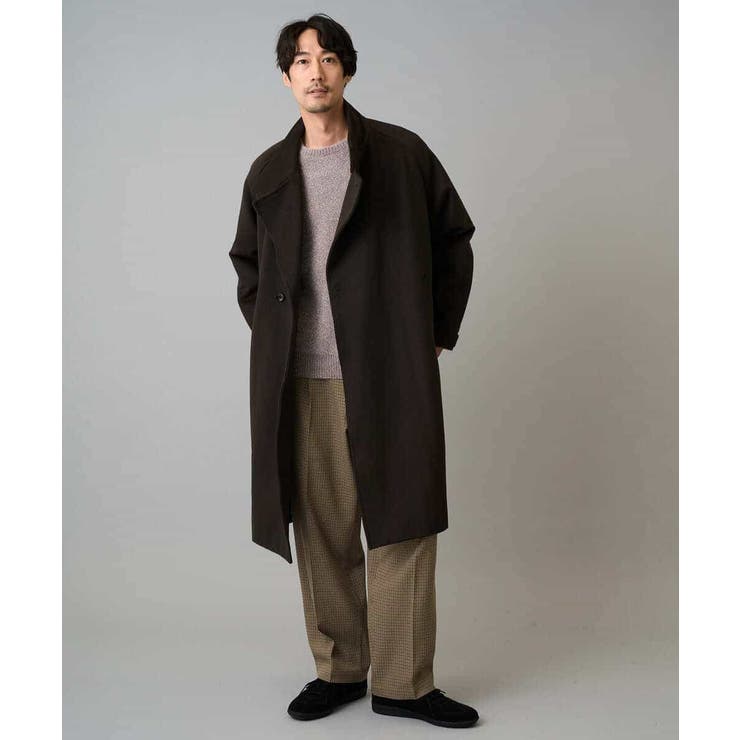 LANATECチェックワンタックワイドイージースラックス | a.v.v【MEN】 | 詳細画像5 