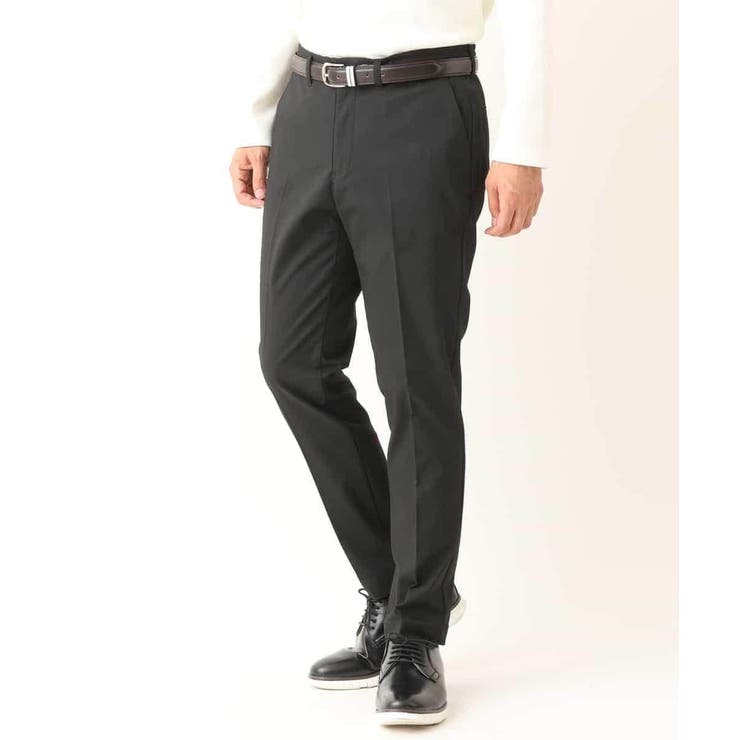 ブラック | 【累計8、000本販売】裏起毛スマートスラックス | a.v.v【MEN】