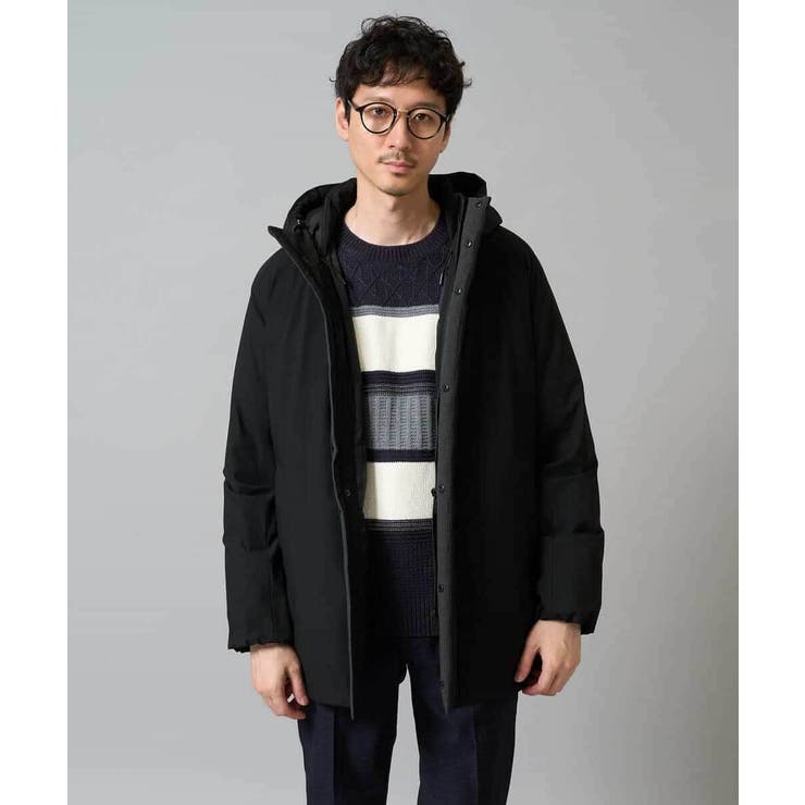 【軽量/撥水】ラミネートダウンフードコート | a.v.v【MEN】 | 詳細画像12 