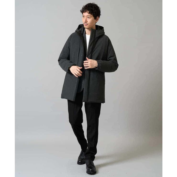 【軽量/撥水】ラミネートダウンフードコート | a.v.v【MEN】 | 詳細画像3 