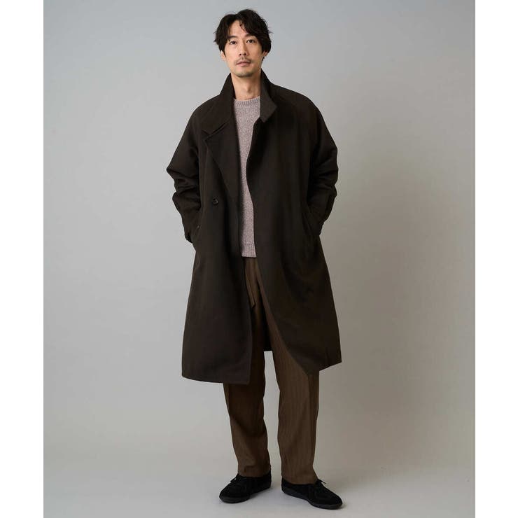 ワイドシルエットスタンドカラーコート | a.v.v【MEN】 | 詳細画像11 