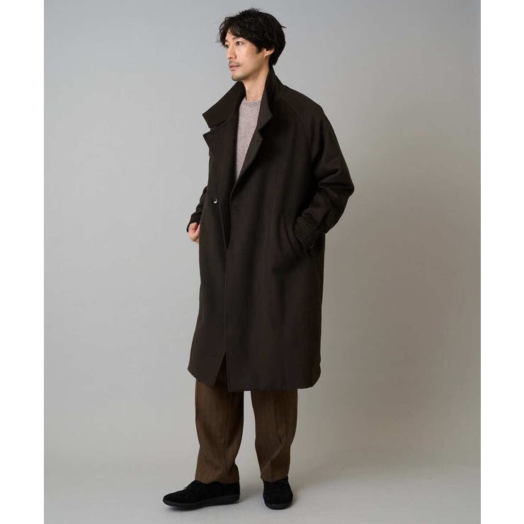 ワイドシルエットスタンドカラーコート | a.v.v【MEN】 | 詳細画像12 