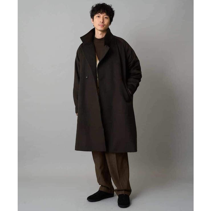 ワイドシルエットスタンドカラーコート | a.v.v【MEN】 | 詳細画像2 