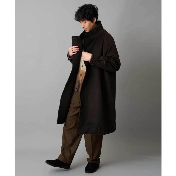 ワイドシルエットスタンドカラーコート | a.v.v【MEN】 | 詳細画像3 