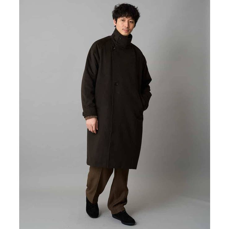 ワイドシルエットスタンドカラーコート | a.v.v【MEN】 | 詳細画像7 