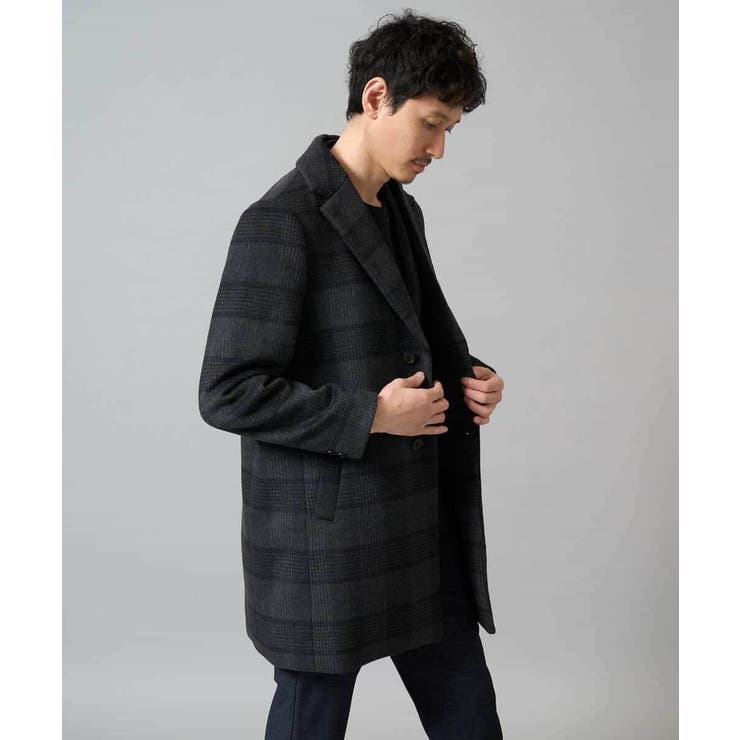ウールライトビーバーチェックチェスターコート | a.v.v【MEN】 | 詳細画像15 