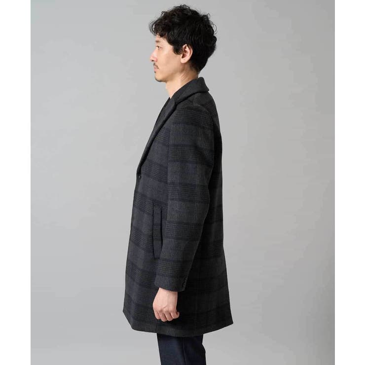ウールライトビーバーチェックチェスターコート | a.v.v【MEN】 | 詳細画像16 