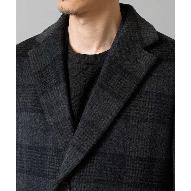 ウールライトビーバーチェックチェスターコート | a.v.v【MEN】 | 詳細画像18 