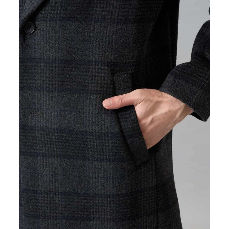 ウールライトビーバーチェックチェスターコート | a.v.v【MEN】 | 詳細画像20 