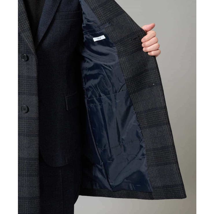 ウールライトビーバーチェックチェスターコート | a.v.v【MEN】 | 詳細画像22 