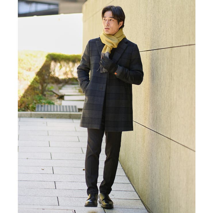 ウールライトビーバーチェックチェスターコート | a.v.v【MEN】 | 詳細画像24 