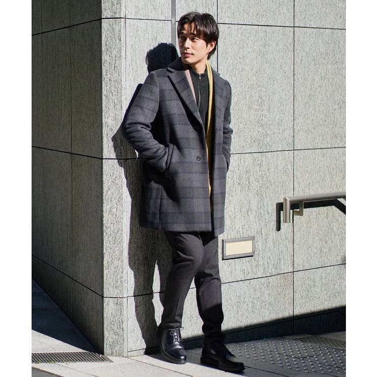 ウールライトビーバーチェックチェスターコート | a.v.v【MEN】 | 詳細画像27 