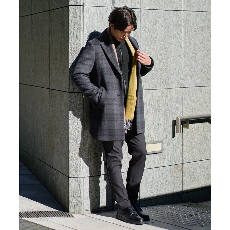 ウールライトビーバーチェックチェスターコート | a.v.v【MEN】 | 詳細画像28 