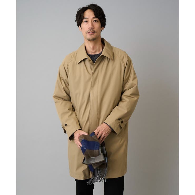 ベージュ | 【830FPダウン/軽量/撥水/防風】ライトスカイダウンステンカラーコート | a.v.v【MEN】