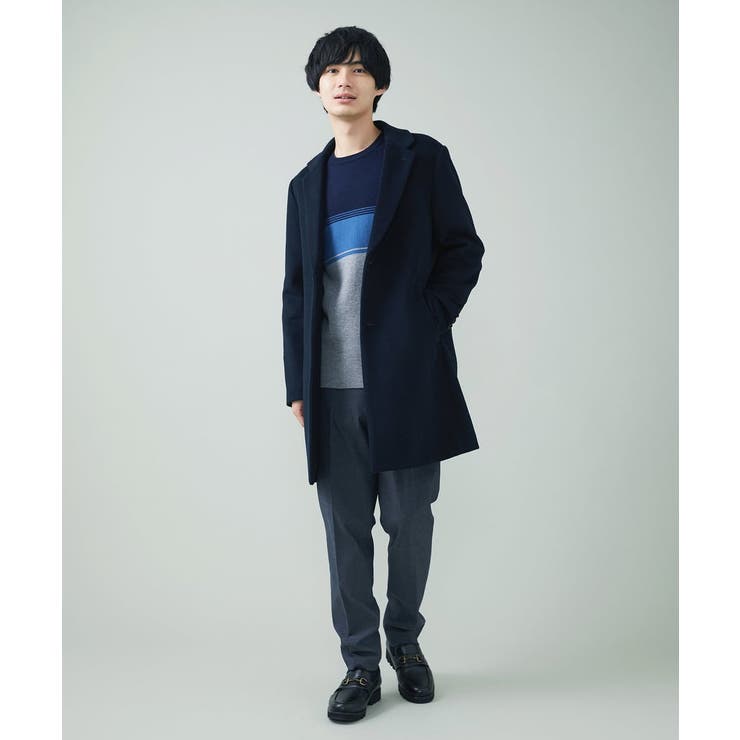 S-XXL】ウールチェスターコート[品番：ITKW0007245]｜a.v.v【MEN